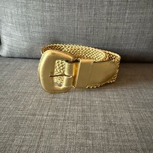 Sandy Duftler Gold Woven Belt